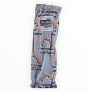 Plush Blanket NWT Ultra Soft Cozy Rainbow Gray Love Unisex Oversized Gift